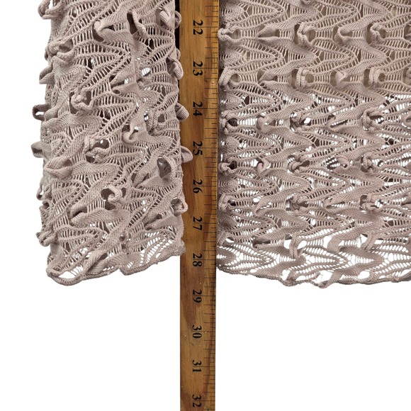 LuLaRoe Maxi Skirt Crochet Lace Overlay Black Waistband Women's‎ Size L - Picture 5 of 6